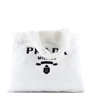 Prada Logo Tote Terry Cloth #252738P85B